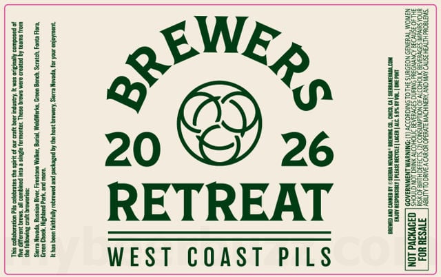 2026 Sierra nevada Brewers Retreat West Coast Pils 16-oz Cans