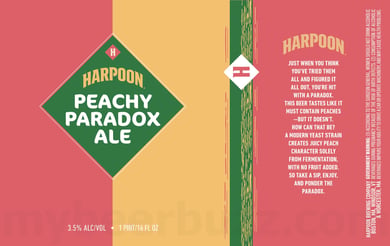 Harpoon Working On Peachy Paradox Ale, A Peach Ale That Doesn’t Contain Peaches
