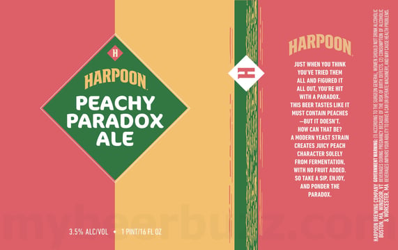 2026 Harpoon Peachy Paradox Ale
