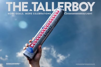 Coors Celebrates The FIFA World Cup With New 18-Incher Taller Boy “Coooooooooooooors” Light Cans