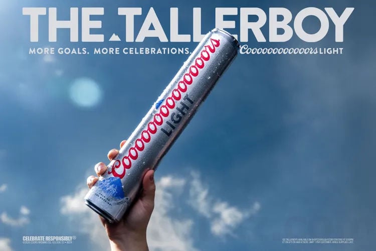 Coors Celebrates The FIFA World Cup With New 18-Incher Taller Boy “Coooooooooooooors” Light Cans