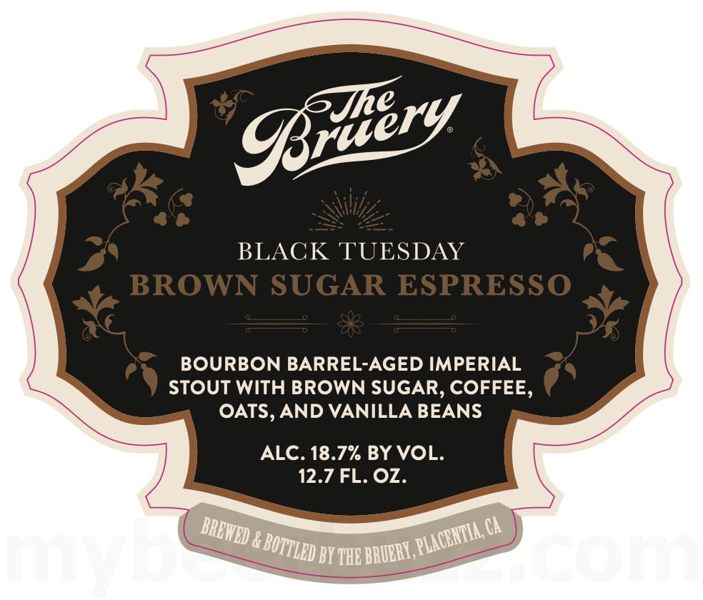 2026 The Bruery Black Tuesday Brown Sugar Espresso 12.7-oz Bottles