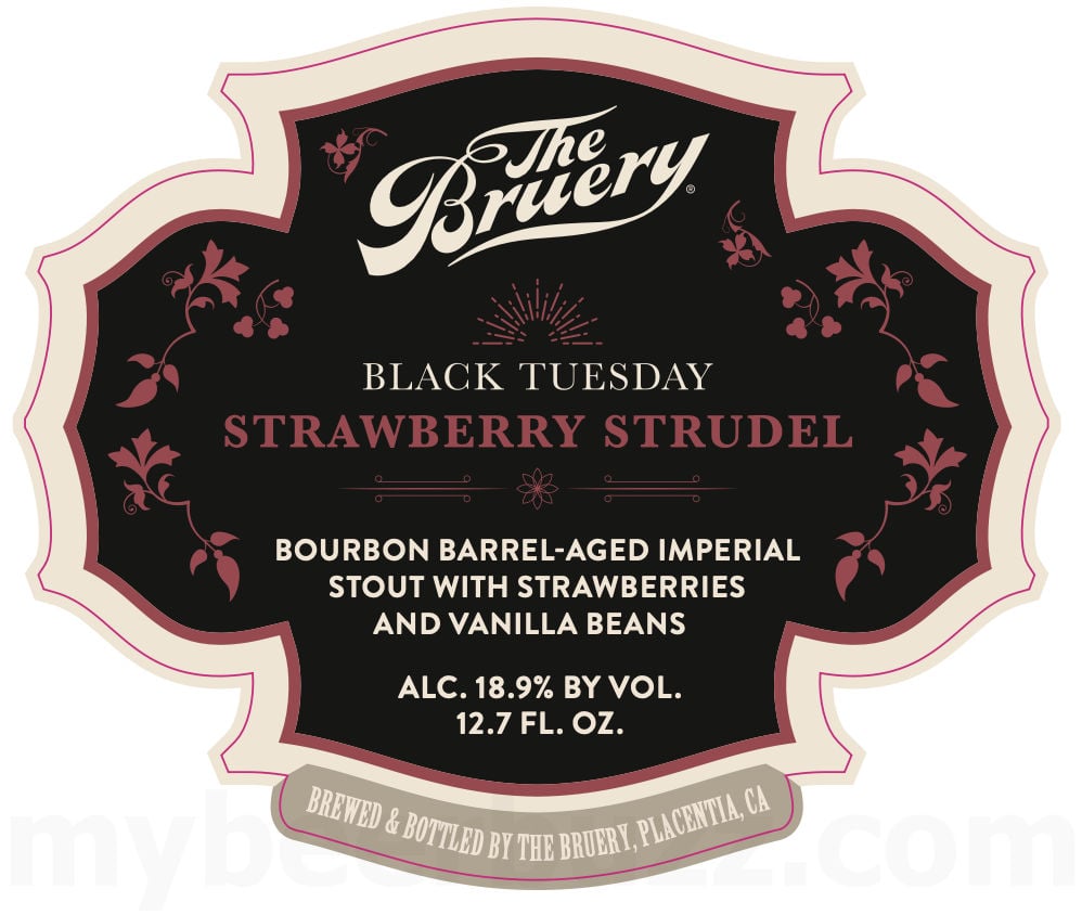 2026 The Bruery Black Tuesday Strawberry Strudel 12.7-oz Bottles