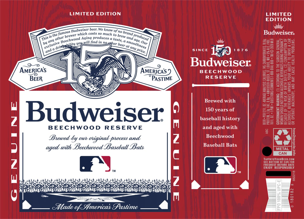 Budweiser Launching Beechwood Reserve Major League Baseball Collaboration Aged on Beechwood Baseball Bats