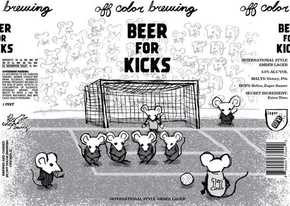 2026 Off Color Brewing Beer For Kicks 16-oz Cans