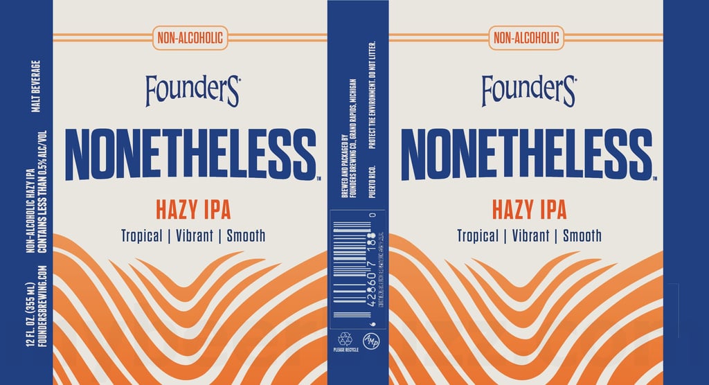 Founders Brewing Expands Its Non-Alcoholic Lineup With Nonetheless Hazy IPA