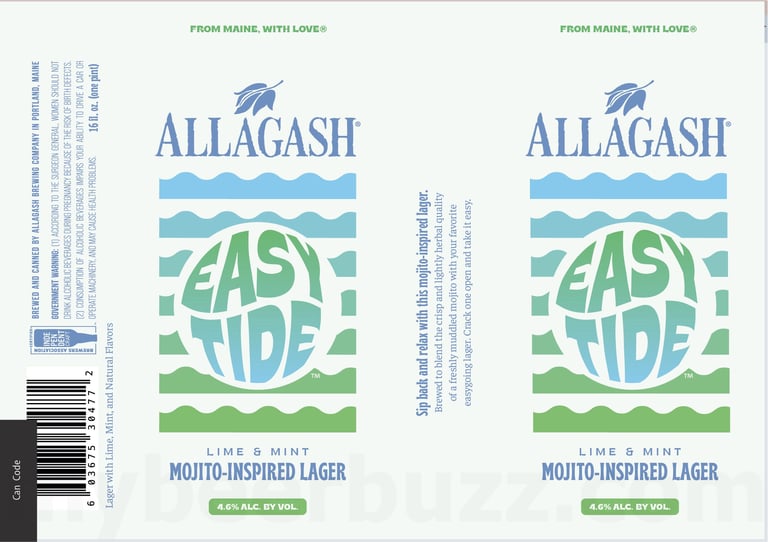 2026 Allagash Brewing Easy Tide 16-oz Cans