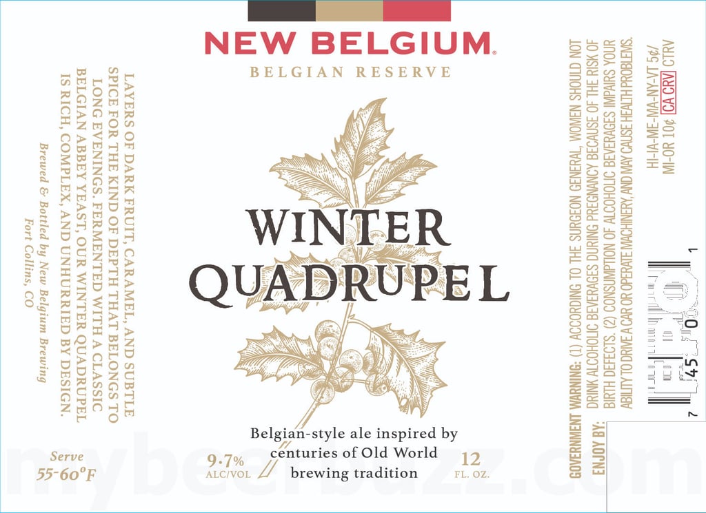 New Belgium Adding Belgian Reserve Winter Quadrupel