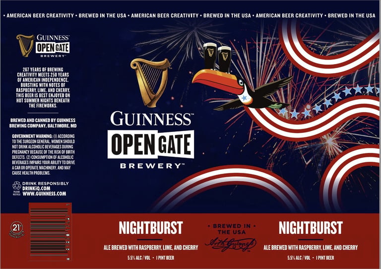 2026 Guinness Open Gate Brewery Nightburst 16-oz Cans
