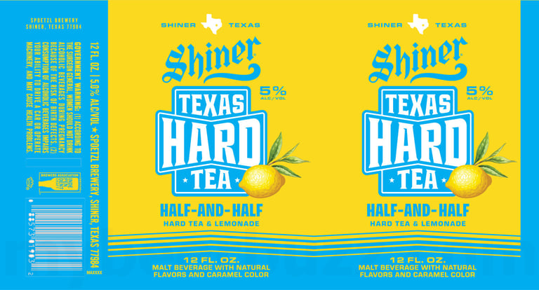 2026 Shiner Texas Hard Tea Half-And-Half 12-oz Cans