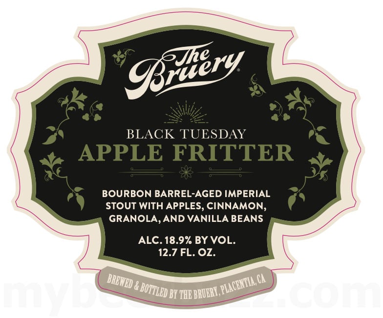2026 The Bruery Black Tuesday Apple Fritter 12.7-oz Bottles