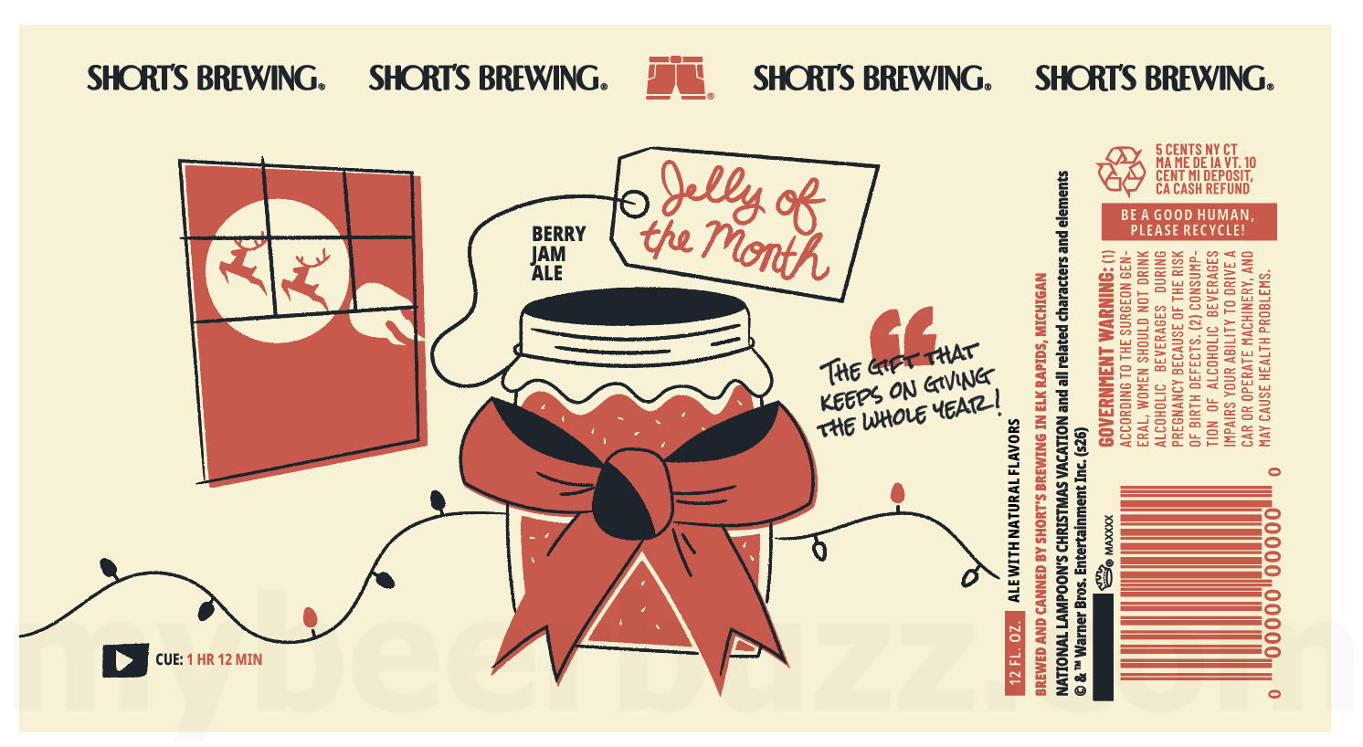 2026 Short's Brewing Jelly Of The Month 12-oz Cans.