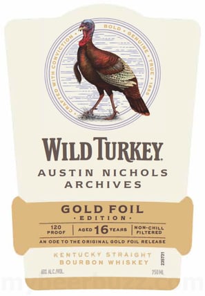 2026 Wild Turkey Auston Nichols Archives Gold Foil Edition 750ml Bottles