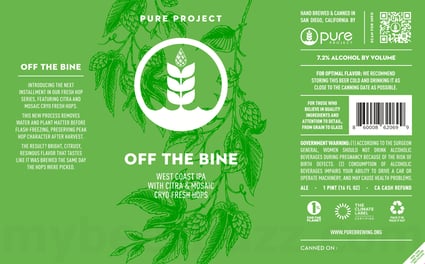 2026 Pure Project Off The Bine 16-oz Cans