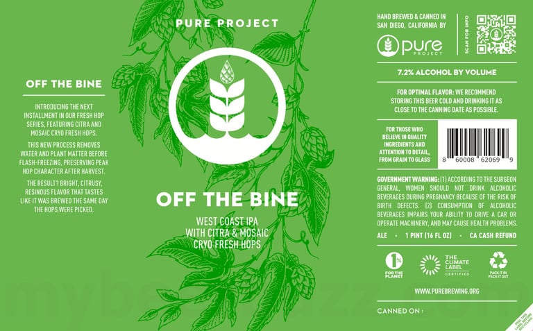 2026 Pure Project Off The Bine 16-oz Cans