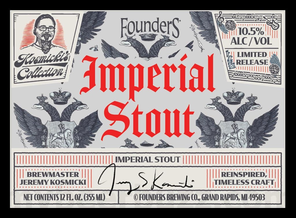 2026 Founders Kosmicki's Collection Imperial Stout 12-oz Bottles