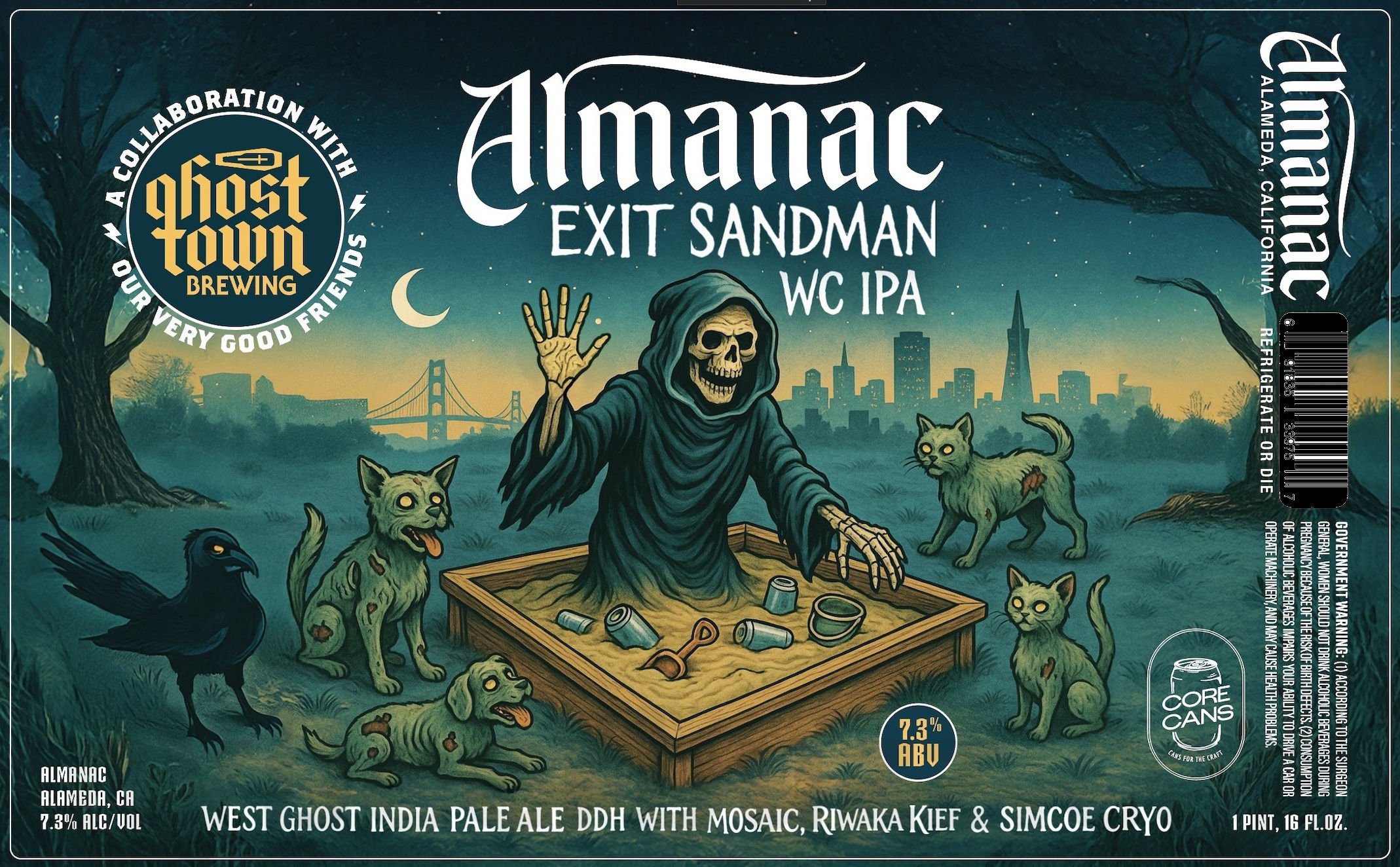 2026 Almanac Exit Sandman 16-oz Cans.