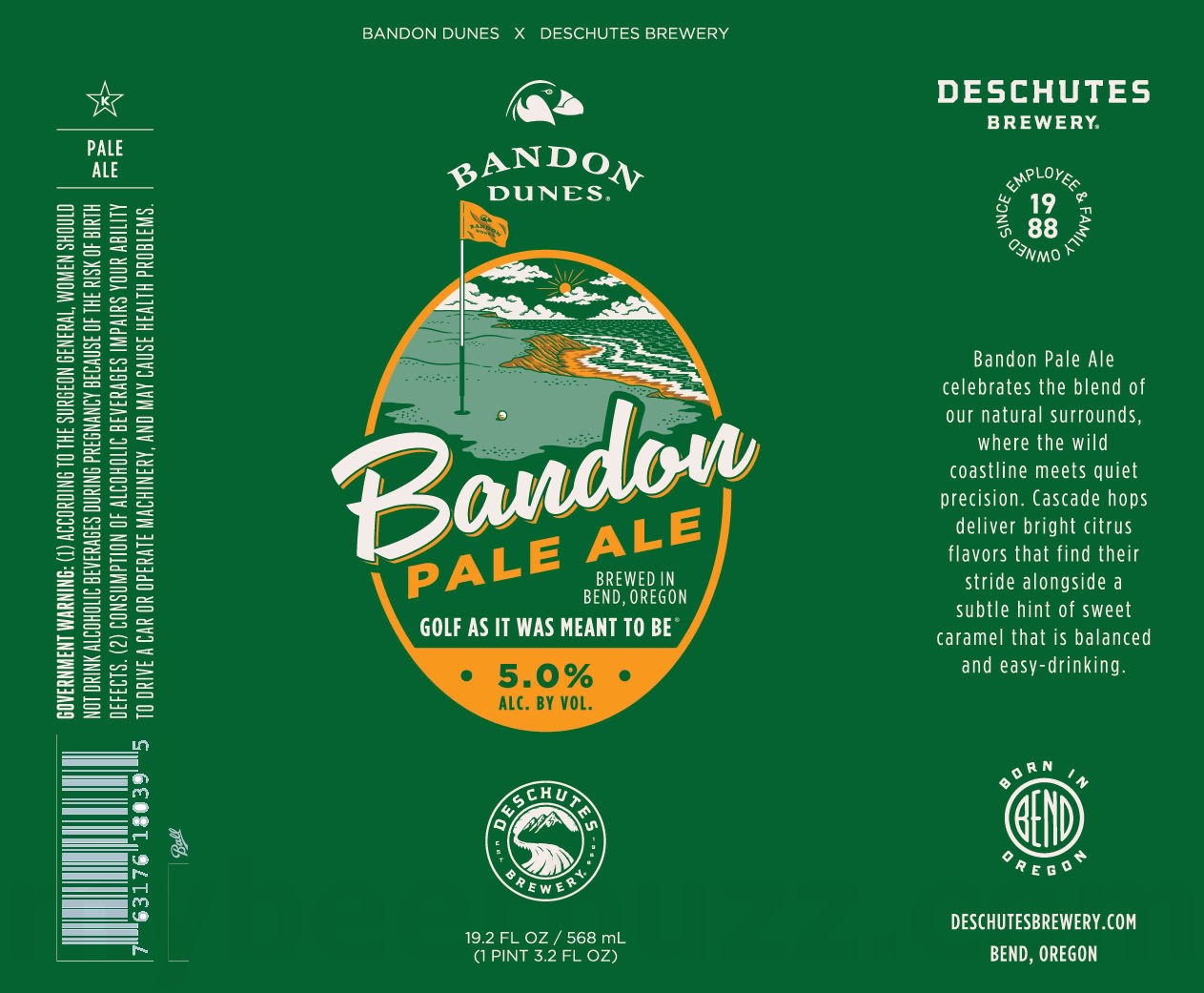 2026 Deschutes Bandon Pale Ale 19.2-oz Cans