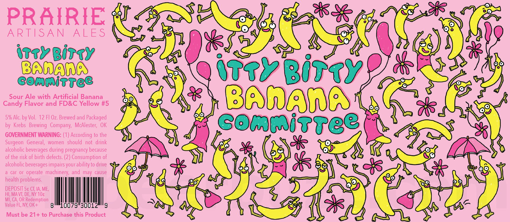 2026 Prairie Artisan AAles Itty Bitty Banana Committee 12-oz Cans
