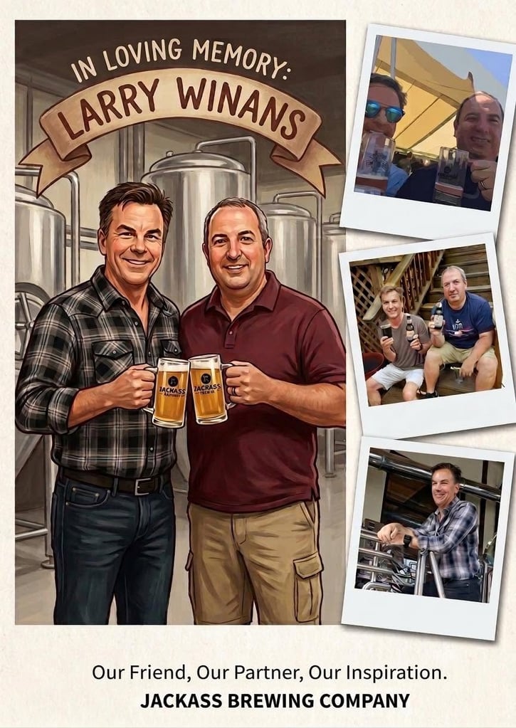 Larry Winans, Co-Owner of Jackass Brewing Company, Unexpectedly Passes Away