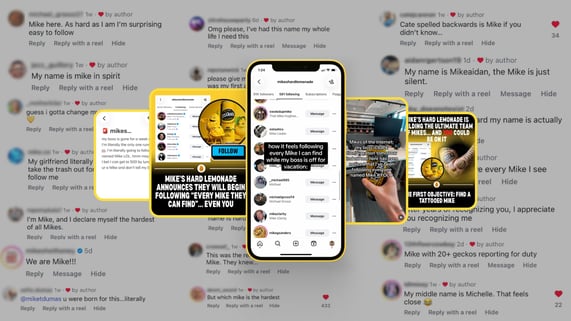 Mikes Hard Lemonade Social Collage