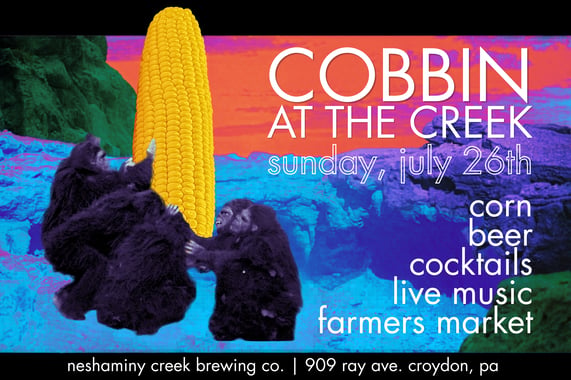 Neshaminy Creek Brewing Co. Hosts “Cobbin’ at The Creek” on Sunday, July 26