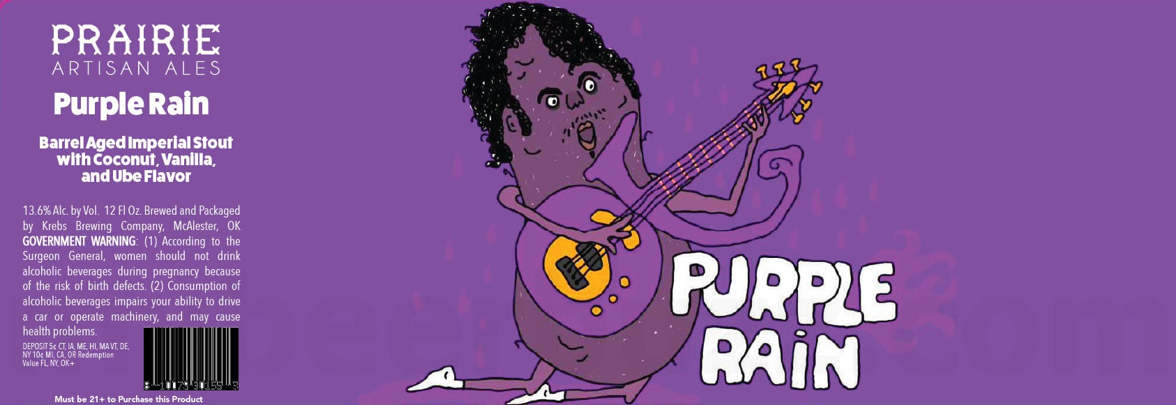Prairie Artisan Ales Working On Sticky Teeth, Purple Rain & Bloob Whip 9 2026 Prairie Artisan Ales Purpe Rain 12-oz Cans