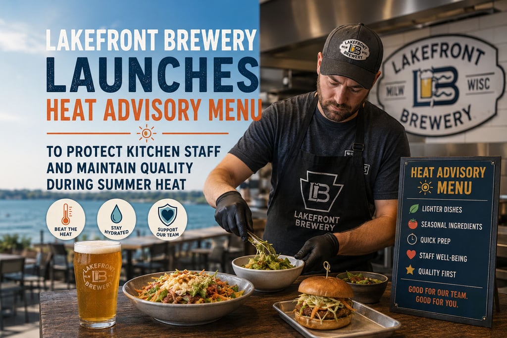 Lakefront Brewery Launches Heat Advisory Menu to Protect Kitchen Staff and Maintain Quality During Summer Heat