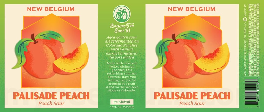 2026 New Belgium Palisade Peach 12-oz Cans