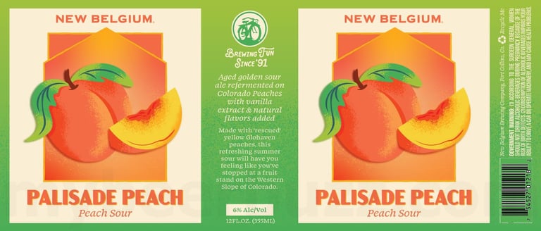 2026 New Belgium Palisade Peach 12-oz Cans