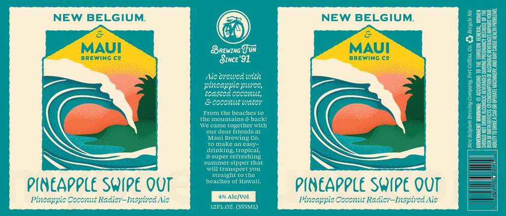 New Belgium & Maui Brewing Collaborate on Pineapple Swipe Out Radler