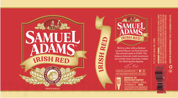 2026 Samuel Adams Irish Red 12-oz Cans