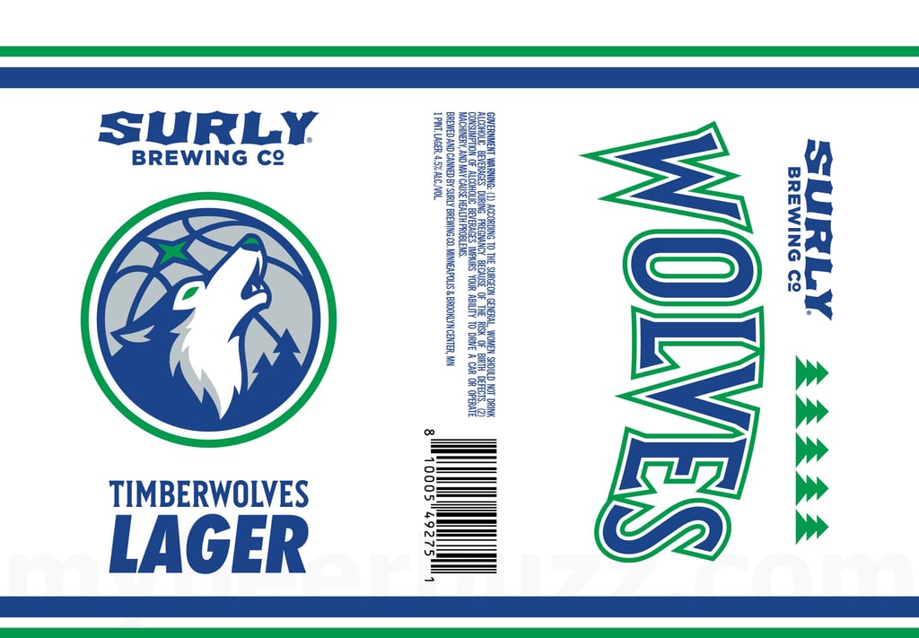 Surly Timberwolves Lager Can Revealed for Minnesota Basketball Fans