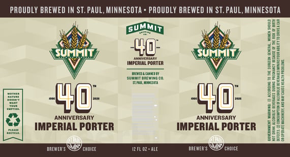 2026 Summit Brewing 40 Anniversary 12-oz Cans