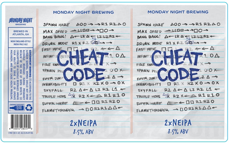 2026 Monday Night Brewing Cheat Code 16-oz Cans