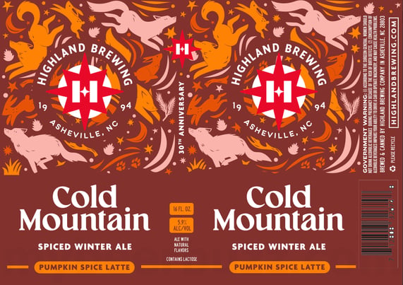 2026 Highland Brewing Cold Mountain Pumpkin Spice Latte 16-oz Cans