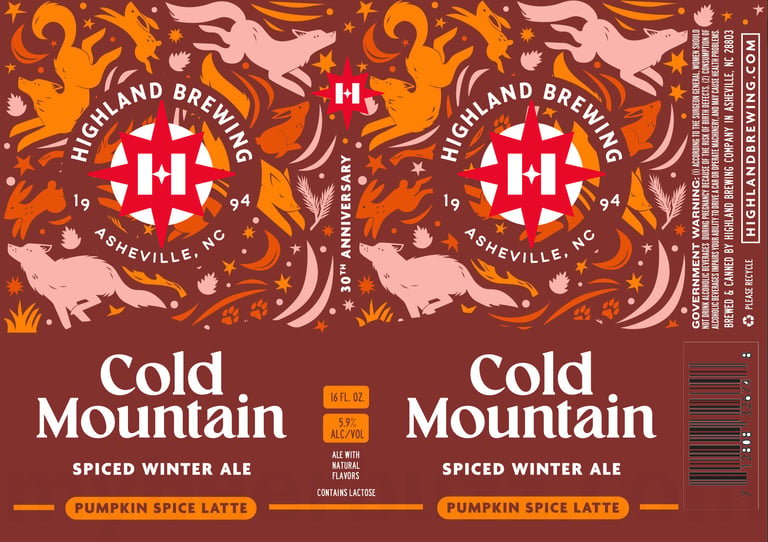 2026 Highland Brewing Cold Mountain Pumpkin Spice Latte 16-oz Cans