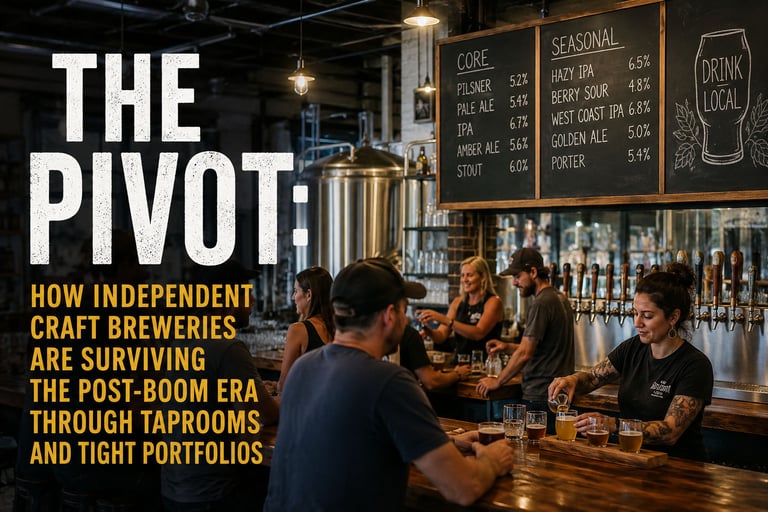 The Pivot: How Independent Craft Breweries Are Surviving the Post-Boom Era Through Taprooms and Tight Portfolios