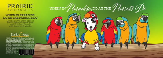 2026 Praire Artisan Ales When In Paradise Do As The Parrots Do 12-oz Cans