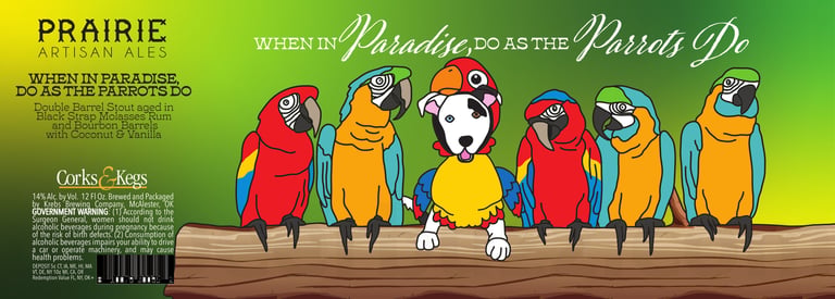 2026 Praire Artisan Ales When In Paradise Do As The Parrots Do 12-oz Cans