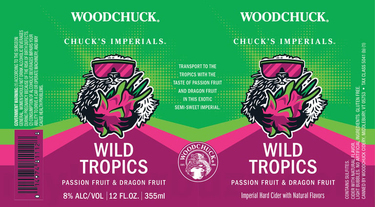 2026 Woodchuck Chuck's Imperial Wild Tropics Imperial Hard Cider 12-oz Cans