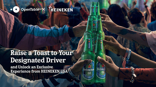 Heineken Usa And Opentable Partner To Reward And Celebrate Designated Drivers