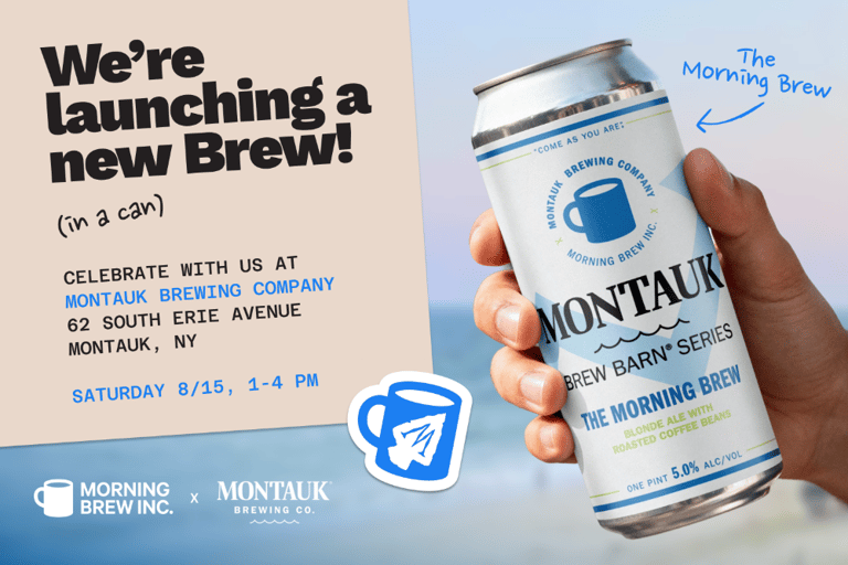 Montauk Brewing Company Announces New Collaboration with Morning Brew Inc.
