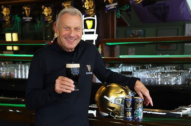Three legends. Three more years. Guinness is running it back with Notre Dame and Joe Montana