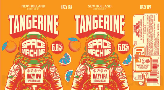 2026 New Holland Space Machine Tangerine 12-oz Cans