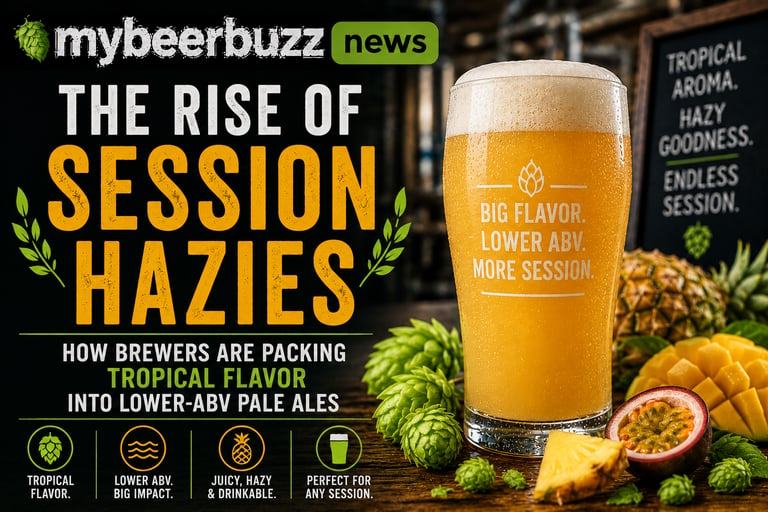 The Rise of Session Hazies: How Brewers Are Packing Tropical Flavor into Lower-ABV Pale Ales