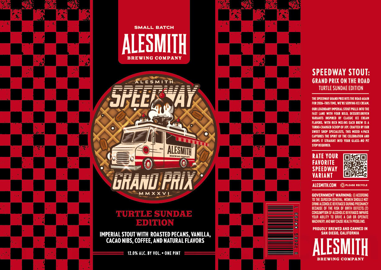 2026 AleSmith Speedway STout Grand Prix MMXXVI Turtle SUNdae 16-oz Cans