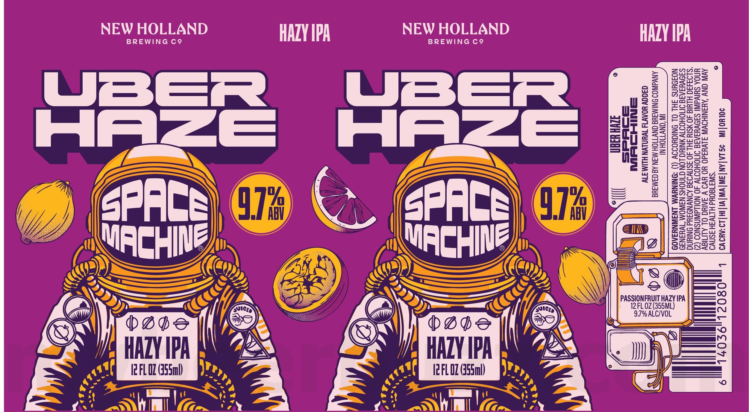 New Holland Space Machine Hazy IPA Series Launch 13 2026 New Holland Uber Haze Space Machine 12-oz Cans
