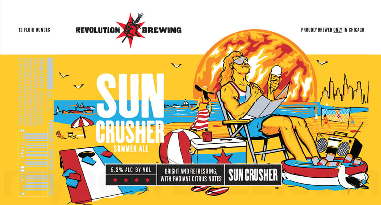 2026 Revolution Brewing Sun Crusher 12-oz Cans
