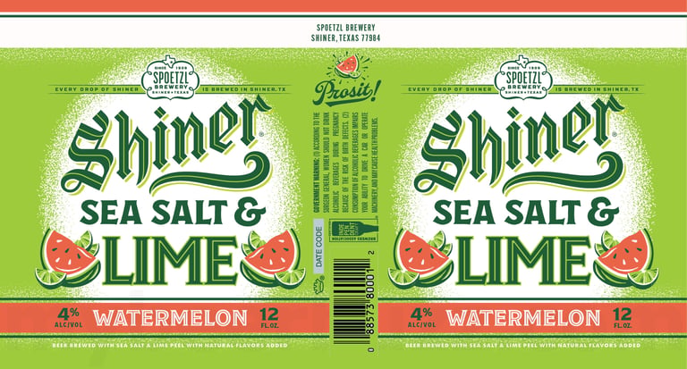 2026 Shiner Sea Salt & Lime Watermelon 12-oz Cans